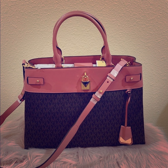 michael kors gramercy signature satchel